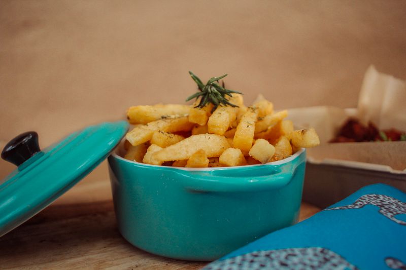 Truffle parmesan fries with rosemary